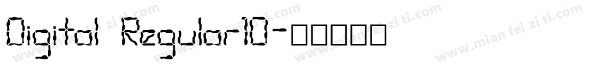 Digital Regular10字体转换